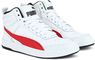 

Puma Boys & Girls Lace Sneakers(White, Red puma black
