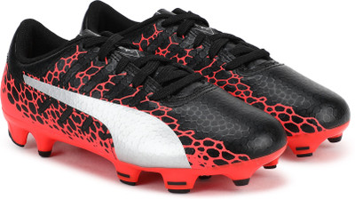 

Puma Boys & Girls Lace Football Shoes(Black