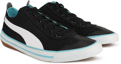 

Puma Boys & Girls Lace Sneakers(Black, Puma black puma white nrgy turquoise