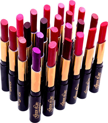 

Green line ' Green line' beauty soft frost 24 lipstick in combo packs(multicolor)