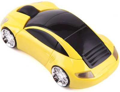 

Microware 2.4GHz 3D Car Shape Wireless Optical Mouse USB Gaming Mouse with Receiver for PC Laptop Wireless Optical Gaming Mouse(2.4GHz Wireless, Yellow)