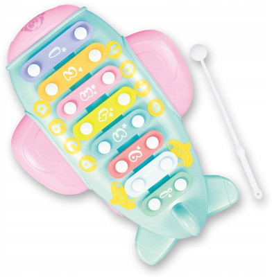 

TOYGALAXY HIGH QUALITY AIRPLANE XYLOPHONE WITH 8 MUSICAL TUNES INBUILT(Multicolor)