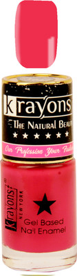 

KRAYONS GEL BASE GLOSSY EFFECT NAIL POLISH ENAMEL COLOR, 6ML SAFE DRY FAST COLLECTION FOR WOMEN, TEENS, KIDS TWILIGHT PINK
