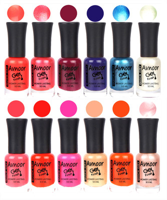 

Avnoor Color Gel Nail Polish Combo Set No 427 Multicolor(Pack of 12)