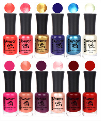 

Avnoor Color Gel Nail Polish Combo Set No 397 Multicolor(Pack of 12)