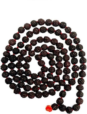Jaipur Gemstone Rudraksh Shiv Shakti Mala With Natural Rudraksh Beads Wood Chain