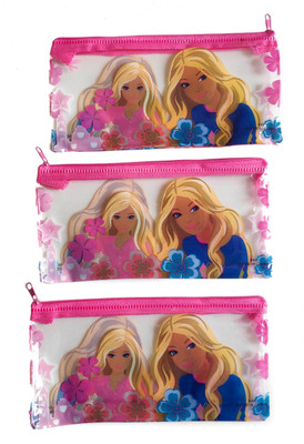 

Feel Alive Barbie Cartoon Art Plastic Pencil Boxes(Set of 3, Multicolor)