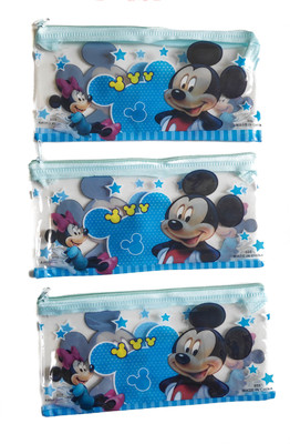 

Feel Alive Mickey Cartoon Art Plastic Pencil Boxes(Set of 3, Multicolor)