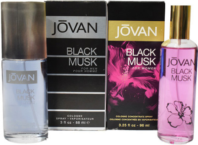 

Jovan GIFT SET OF BLACK MUSK COLOGNE FOR MEN AND WOMEN Eau de Cologne - 184 ml(For Men & Women)