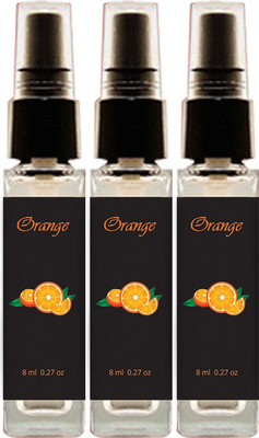 

Geeleemitti Natural Orange Fragrance Pocket Perfume Combo Pack of 3, Water Based with 0% Alcohol Perfume - 24 ml(For Men & Women)