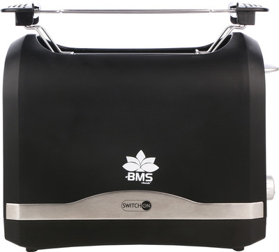 

BMS Lifestyle SWITCH ON COOL TOUCH Toasters with 2 Extra Wide Slots 6 Browning Dials and Removable Crumb Tray Warming Rack for Breakfast Bread Muffins Ovens Toasters with Defrost Reheat Cancel Function 870 W Pop Up Toaster(Black)