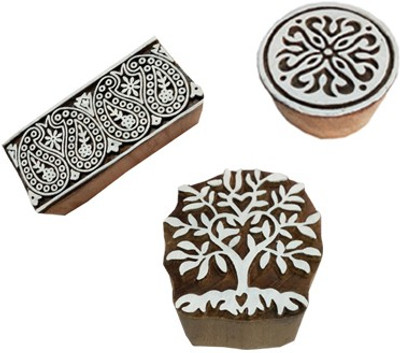 skart wooden printing blocks126 Printing Blocks(Pack of 3)