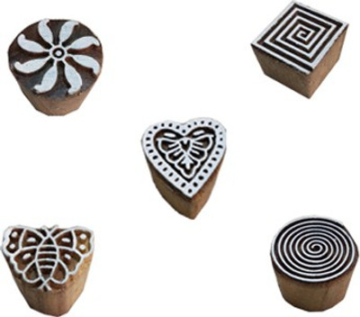 skart wooden printing blocks128 Printing Blocks(Pack of 5)