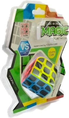 

ClueSteps Super Smooth Sticker less Magic Turn The Cube Magic Rubik Cube(1 Pieces)