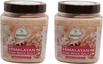 

farm bucket Rock Salt 900 gm Himalayan Pink Salt(1.8 kg, Pack of 2)