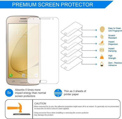 BlackBug Tempered Glass Guard for SAMSUNG GALAXY J5 (2015) SCREEN PROTECTOR,SCREEN GUARD (CLEAR HD) 0.3MM,2.5D(Pack of 1)