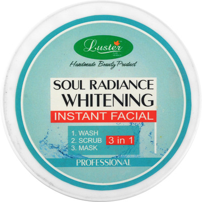 

Luster Soul Radiance Whitening Instant Facial - Wash Scrub Mask Scrub(400 g)
