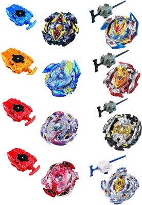 

Civil Burst Beyblade 8 in 1 4 Burst String launcher, and 4 Stick launcher For Kids-Multicolor-pack of 8(Multicolor)