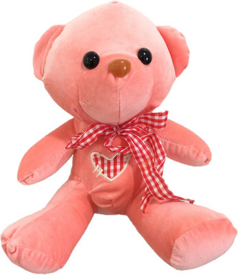 

CREATIVEVILLA CUTE PINK TEDDY BEAR PLUSH STUFFED SOFT TOY CVST10901 - 26 cm(Multicolor)