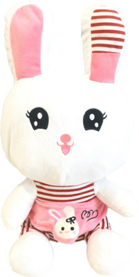 

CREATIVEVILLA CUTE WHITE-RED RABBIT BUNNY PLUSH STUFFED SOFT TOY CVST11001XL - 55 cm(Multicolor)