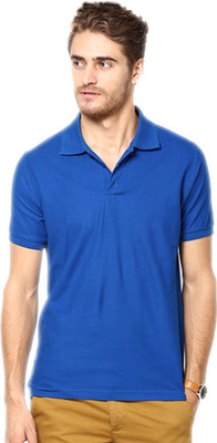 

Concepts Solid Men Polo Neck Dark Blue T-Shirt