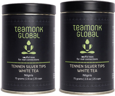 

Teamonk Global Darjeeling Organic Black Tea, 100g (50 Cups)-Pack of 2 | 100% Natural Loose Leaf from Himalayas | Vasa First Flush Black Tea for Energy Booster | No Additives, USDA Organic Certified Unflavoured Black Tea(150 g, Tin)