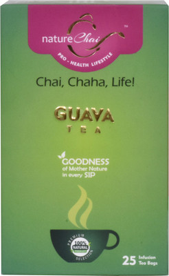 

Nature Chai Guava Tea (50 gm Each/ Pack of 2 Box - Contain 25 Dip pouches each) Guava Herbal Tea Bags(100 g, Box)