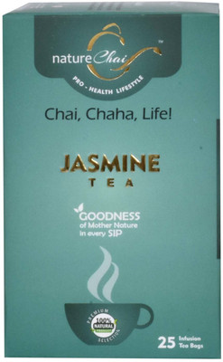 

Nature Chai Jasmine Tea (50 gm Each/ Pack of 2 Box - Contain 25 Dip pouches each) Jasmine Jasmine Tea Bags(100 g, Box)