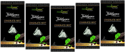 

FARGANIC Buy Pack Of 5 Box Of 100% Certified Organic Chocolate Mint Green Tea 75 Tea Bags Choco, Chocolate, Mint Green Tea Bags(75 Bags, Box)