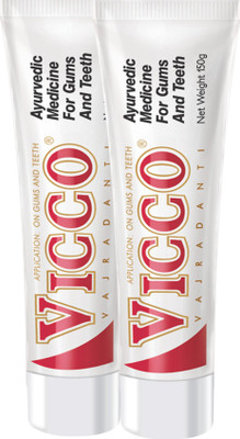 VICCO Tooth Paste(Vajradanti Paste)-150g Toothpaste(300 g, Pack of 2)