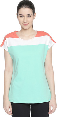 Ajile By Pantaloons Casual Cap Sleeve Solid Women Green Top