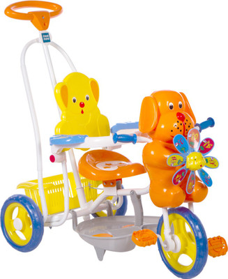 

MeeMee Baby Tricycle with Rocking Function 2 in 1 and Easy-to-Push Handle (Orange) MM-236 Tricycle(Orange)