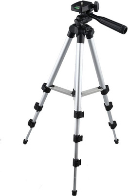 

lifemusic 3110 Portable Adjustable Aluminum Lightweight Mobile Tripod with Mobile Clip Holder Bracket Fully Flexible Mount Cum Tripod Stand with Three-Dimensional Head & Quick Release Plate Tripod Aluminum Alloy Tripod Portable Lightweight Travel 3-sectio