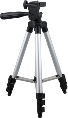 

lifemusic 3110 Portable & Foldable Camera & Mobile Tripod with Mobile Clip Holder Bracket Fully Flexible Mount Cum Tripod Stand with Three-Dimensional Head & Quick Release Plate Tripod Aluminum Alloy Tripod Portable Lightweight Travel 3-sections Stand w/P