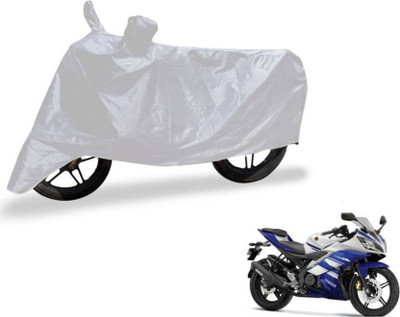 ANLOPE Two Wheeler Cover for Yamaha(R15 V3, Silver)