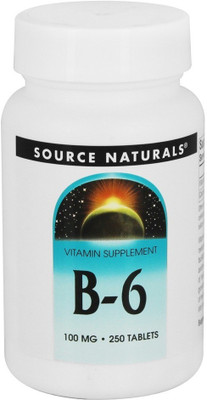 

Source Naturals B-6 100 mg 250 Tablets(250 No)