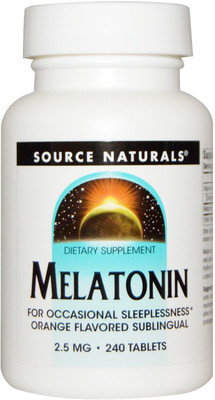 

Source Naturals Melatonin Orange Flavored Lozenge 2.5 mg 240 Lozenges(240 No)