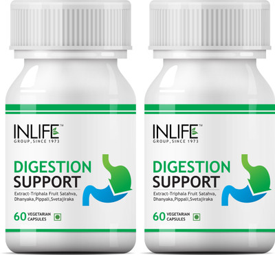 

Inlife Digestion Support Supplement -60 Vegetarian Capsules (2 Pack)(120 No)
