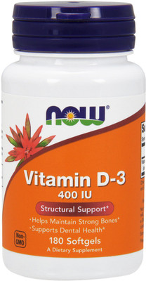 

Source Naturals Vitamin D-3 400 IU 180 Softgels(180 No)