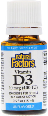 

Source Naturals Vitamin D3 Drops 400 IU 0.5 fl oz (15 ml)(15 ml)