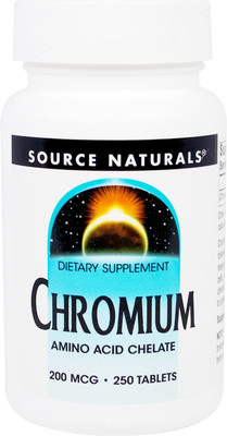 

Source Naturals Chromium 200 mcg 250 Tablets(250 No)