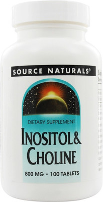 

Source Naturals Inositol & Choline 800 mg 100 Tablets(100 No)