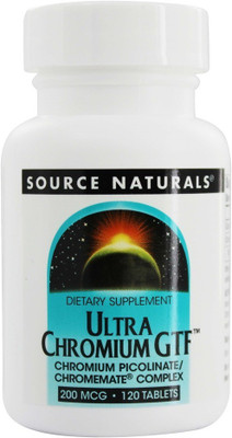 

Source Naturals Ultra Chromium GTF 200 mcg 120 Tablets(120 No)