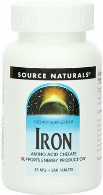 

Source Naturals Iron 25 mg 250 Tablets(250 No)