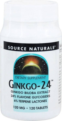 

Source Naturals Ginkgo-24 120 mg 120 Tablets(120 No)