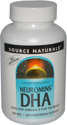 

Source Naturals Neuromins DHA 200 mg 120 Veggie Softgels(120 No)