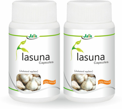 

Jain Lasuna Capsules - 60 Count (Pack of 2)(120 No)