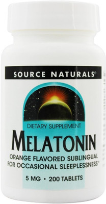 

Source Naturals Melatonin Orange Flavored 5 mg 200 Tablets(200 No)