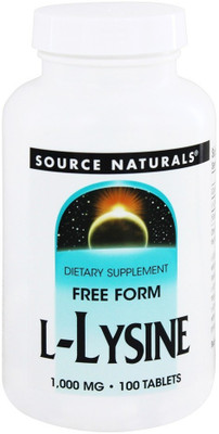 

Source Naturals L-Lysine 1000 mg 100 Tablets(100 No)