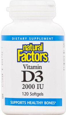 

Source Naturals Vitamin D3 2000 IU 120 Softgels(120 No)